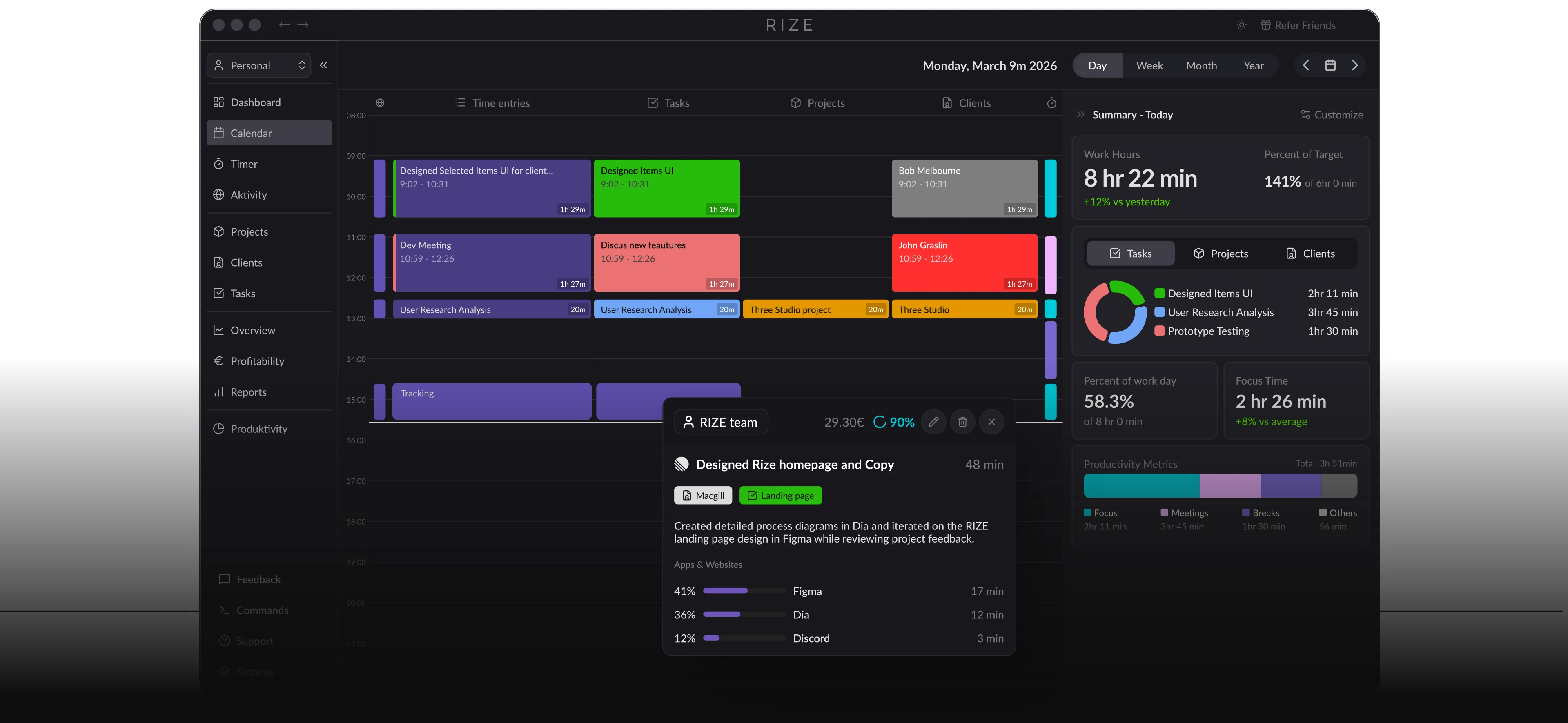 Rize screenshot 2